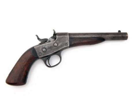 E. REMINGTON & SONS, USA A .50 (REM NAVY PISTOL) SINGLE-SHOT PISTOL, MODEL '1867 NAVY ROLLING-BLOCK PISTOL', serial no. 3728,