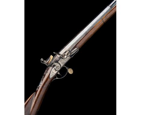 EX. W. KEITH NEAL: EDWARD NEWTON, GRANTHAM A FINE 16-BORE FLINTLOCK SINGLE-BARRELLED SPORTING-GUN, no visible serial number, 