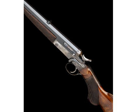 J. MACNAUGHTON A .22 HORNET SINGLE-BARRELLED SIDELEVER HAMMER ROOK RIFLE, serial no. 1184, 26in. nitro reproved octagonal bar