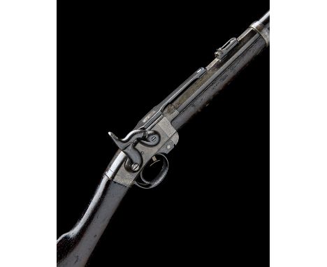 MASSACHUSETTS ARMS CO., USA A .50 PERCUSSION CAPPING BREECH-LOADING CARBINE, MODEL 'SMITH'S PATENT', serial no. 9318, circa 1
