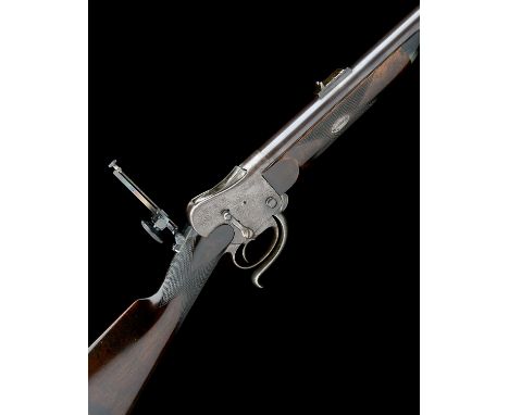 A .450 (W/R No.2) SINGLE SHOT MATCH-RIFLE, UNSIGNED, MODEL 'WESTLEY RICHARDS 1869 PATENT', serial no. 366, circa 1873, with h