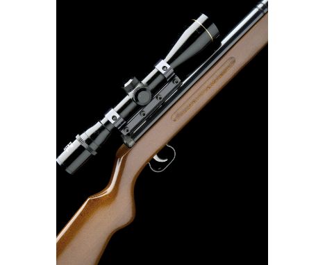 BSF, GERMANY A SCARCE BOXED .177 UNDER-LEVER AIR-RIFLE, MODEL 'S54 STANDARD', serial no. A8173 circa 1983, with blued 19 1/2i