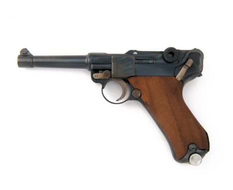 MAUSER, GERMANY A 9mm (PARA) SEMI-AUTOMATIC SERVICE-PISTOL, MODEL 'P08 LUGER', serial no. 7326, dated for 1938, with 4in. sig