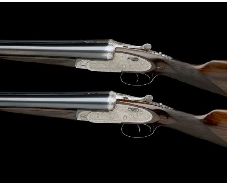 AYA A COMPOSED PAIR OF 12-BORE 'NO.2' HAND-DETACHABLE SIDELOCK EJECTORS, serial no. 558199 / 548488, 28in. nitro chopperlump 