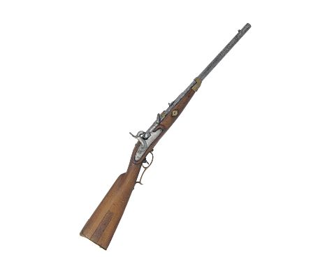 LINDNER, USA A VERY RARE .58 PERCUSSION CAPPING BREECH-LOADING CARBINE, MODEL 'LINDNER'S PATENT', serial no. 5809, manufactur