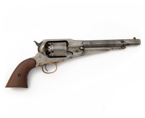 E. REMINGTON, USA A .44 PERCUSSION SIX-SHOT REVOLVER, MODEL '1858 ARMY', serial no. 99455, circa 1867, with blued 8in. octago
