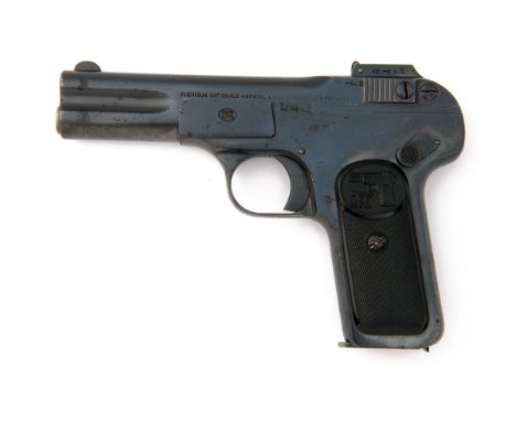 F.N., LIEGE A SCARCE EARLY .32 (ACP) SEMI-AUTOMATIC PISTOL, MODEL 'BROWNING 1899', serial no. A61, circa 1900, with under-slu