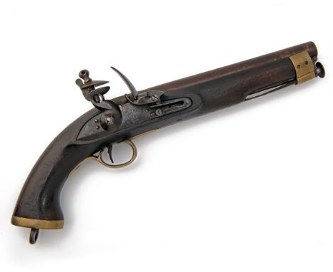 EX NIZAM OF HYDERABAD A .650 FLINTLOCK CAVALRY-PISTOL, MODEL 'EAST INDIA CO. LANCER'S TYPE', no. APX-821-FX-73, built circa 1