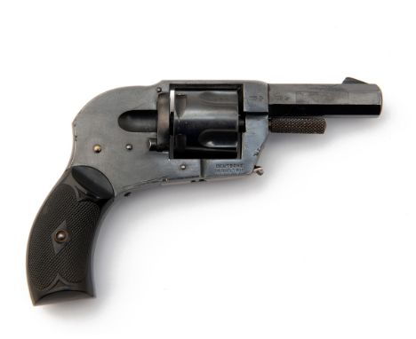 DEUTSCHE INDUSTRIE, GERMANY  A .320 (SHORT-REV) FIVE-SHOT HAMMERLESS REVOLVER, serial no. 3901, of velo-dog style circa 1885,