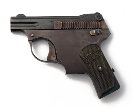 FRANZ PFANNL, AUSTRIA  A SCARCE 4.25 (LILLIPUT) SEMI-AUTOMATIC VEST-PISTOL, MODEL 'ERIKA', serial no. 20.23, circa 1925, with