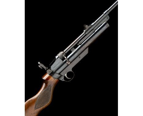WEBLEY & SCOTT, BIRMINGHAMA .22 BARREL-COCKING AIR-RIFLE, MODEL 'WEBLEY SERVICE MKII', serial no. S13337,circa 1938, with mat