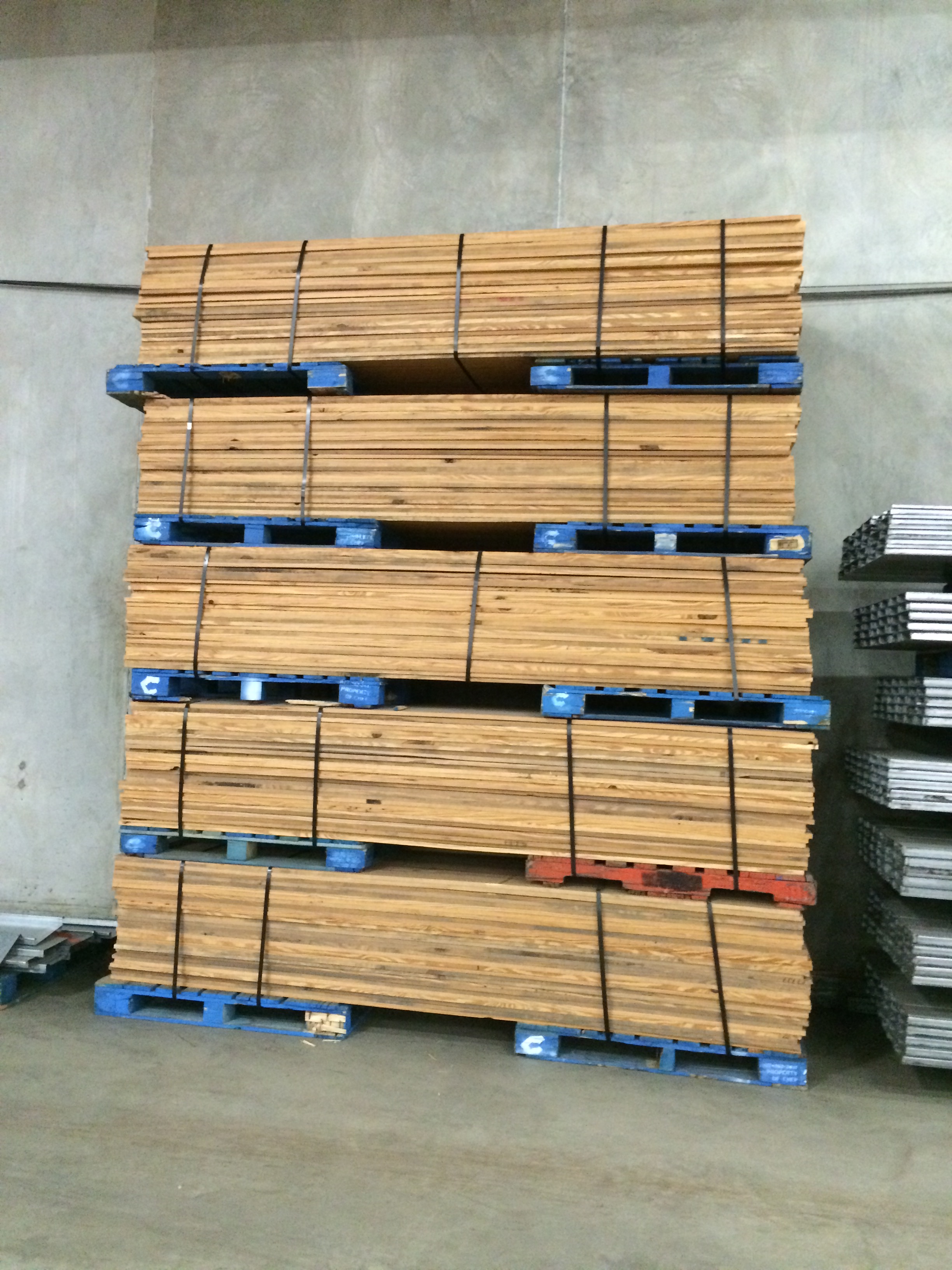 WOODEN PALLET STOPPER / BACK STOP SIZE 123"L X 9.5"W X 3/4"THICK 120