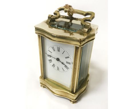 VICTORIAN CARRIAGE CLOCK - SERVICED &amp; IN VERY NICE CONDITION