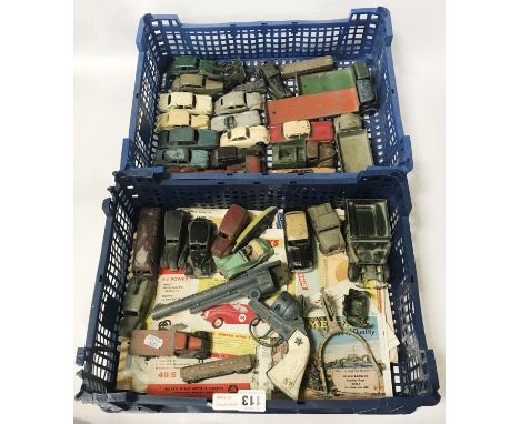 COLLECTION OF DINKY MODEL CARS WITH LEAFLET