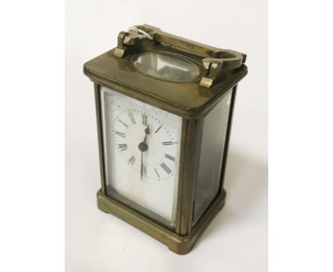 BRASS CARRIAGE CLOCK