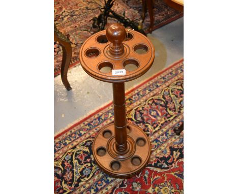 19th Century oak six division stick stand