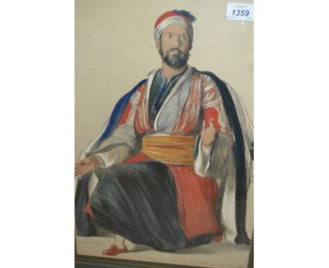 David Wilkie, hand coloured lithograph ' The Muleteer ', 18ins x 12ins, gilt framed