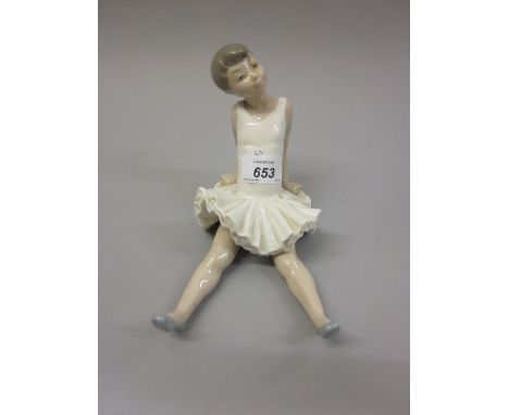 Nao porcelain figure of a seated ballerina