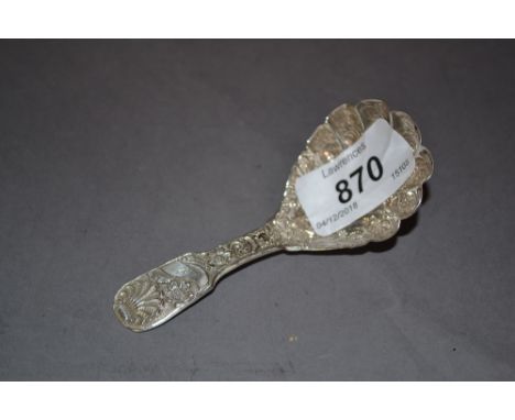 Good quality George IV London silver caddy spoon