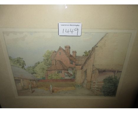 Arthur Keen, set of three folios, print sketches of Oxted and Limpsfield, together with three framed coloured prints and anot