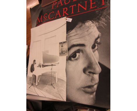 John Lennon ' Imagine ' poster together with a John Lennon postcard and a Paul McCartney poster