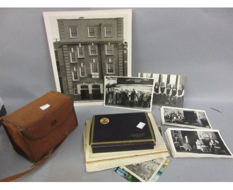 Box containing a quantity of various photographs including one of James Glanville &amp; Son Ltd., Redhill, a quantity of vari
