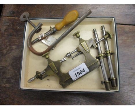 Brass and steel watchmaker's tool