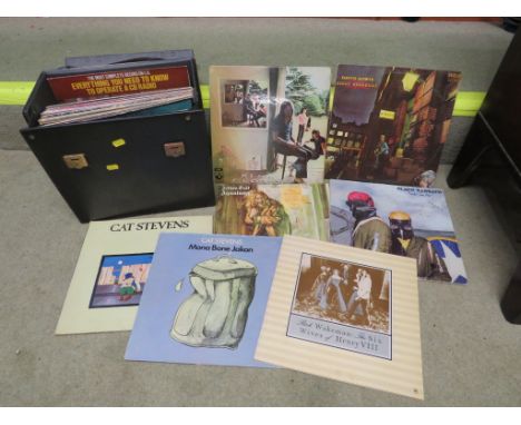 CASE OF 1970S VINYL LPS INCLUDING PINK FLOYD, AL STEWART, JETHRO TULL, CAT STEVENS AND BOB DYLAN