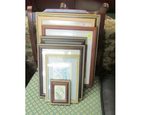 NINE FRAMED PICTURES AND PRINTS