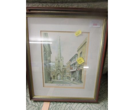 THREE FRAMED AND MOUNTED PRINTS OF BRISTOL