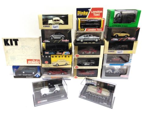 NINETEEN MAINLY 1/43 SCALE DIECAST MODEL VEHICLES  by Detail Cars (3), Vanguards (3) and others, each mint or near mint and b