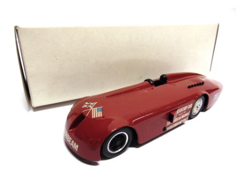 [WHITE METAL]. A 1/43 SCALE WESTERN MODELS NO.WMS23, 1927 SUNBEAM 1000 H.P. RECORD CAR  crimson, mint, boxed.