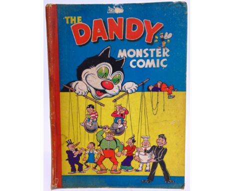 [CHILDRENS]  The Dandy Monster Comic, 1948, pictorial boards (spine strip nicked and torn at ends, with small losses; corners