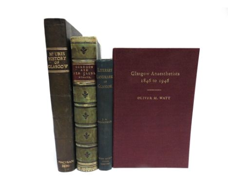 [TOPOGRAPHY]. GLASGOW  M'Ure, John. A View of the City of Glasgow, new edition, Hutchison & Brookman for Macvean and Wylie, G
