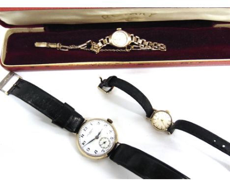ROTARY, A LADY'S MECHANICAL 9 CARAT GOLD WRISTWATCH  on a bracelet, 10g gross excluding the movement, cased; J.W. Benson, a g