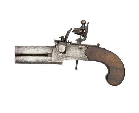 with turn-off barrels engraved around the muzzles, box-lock action inscribed 'London' within an oval on the right and signed 
