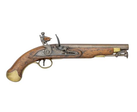 of regulation type, with rebrowned barrel struck with Ordnance view and proof marks at the breech, lock with 'WR' crowned and