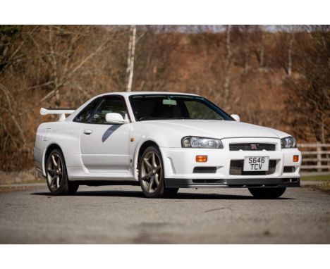 The almost mythical V-Spec R34 GT-R. This modestly guided example might be the final opportunity to acquire a GT-R V-Spec at 