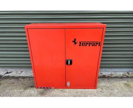 A rare original OEM Ferrari workshop tool cabinet, as used in the workshops of official Ferrari dealerships and never offered