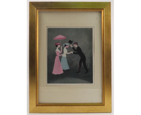 Helen Bradley, colour print, Ah Dear Emily, signed in pencil, 12.5ins x 10.25ins (D)
