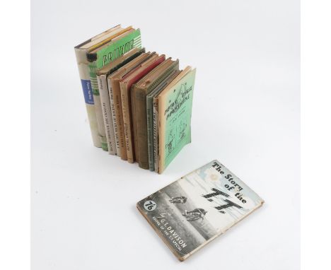 A collection of Motorcycle books, to include The Story of the T.T by G.S. Davison, Motor Cycle Moonshine by Jack Gawne, Two-S