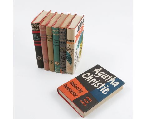 A collection of seven first edition Agatha Christie novels, with dust jackets published by Collins Crime Club, to include Hic