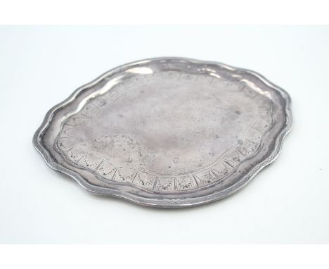 A 925 GEORGIAN STERLING SILVER TRAY, Weight: 98gms
