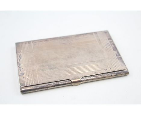 A 925 STERLING SILVER TIFFANY AND CO CALLING CARD CASE WITH ENGRAVING, Weight: 56gms