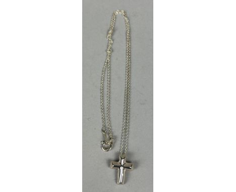 PALOMA PICASSO FOR TIFFANY: A SILVER CROSS PENDANT AND CHAIN, 