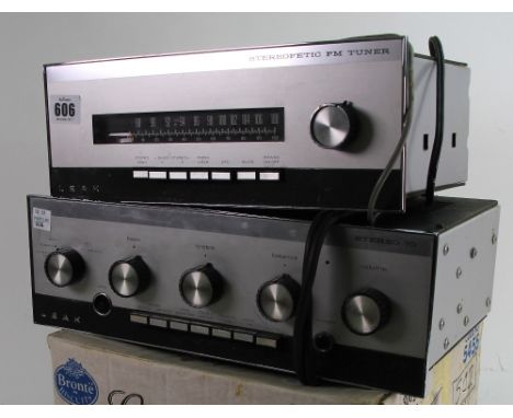 A Leak Stereofetic FM tuner, together with a Leak stereo 70 and a Radford stereo control unit SCZ (3).
