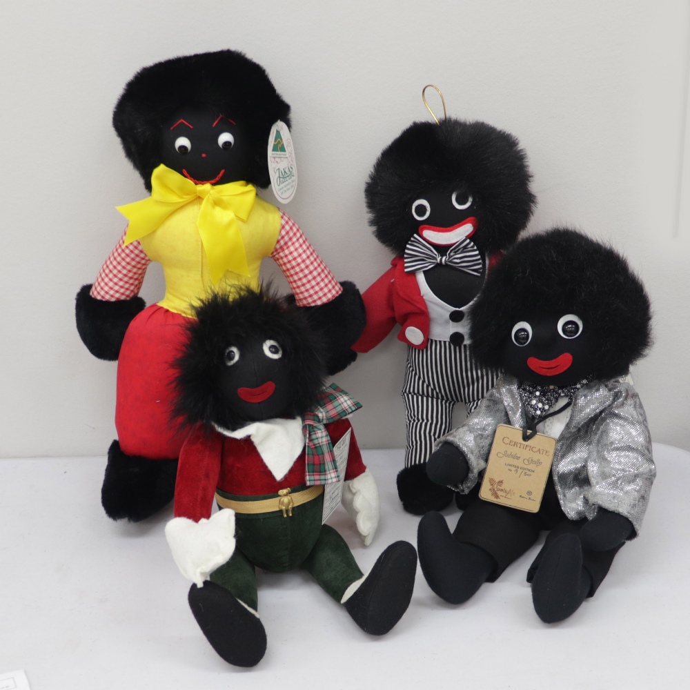 A collection of modern Golliwogg dolls by Bushlodge Golliwogg, 