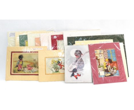 A quantity of unframed and mounted illustrations and advertisements, vintage and copies, some hand-coloured (qty).