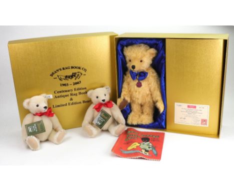 A Dean's Centenary Edition Antique Rag Book and Limited Edition bear, 1903-2003, in original box and packaging together with 