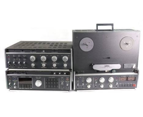 A Revox B77 Stereo Tape Recorder, 45cm wide, in original box and packaging, together with a Revox B760 Digital Synthesizer FM